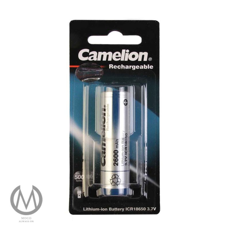 باتری لیتیوم-یون قابل شارژ کملیون کد ICR-18650 ظرفیت 2600 میلی آمپرساعت