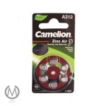 باتری سمعک کملیون کد 312 بسته 6 عددی