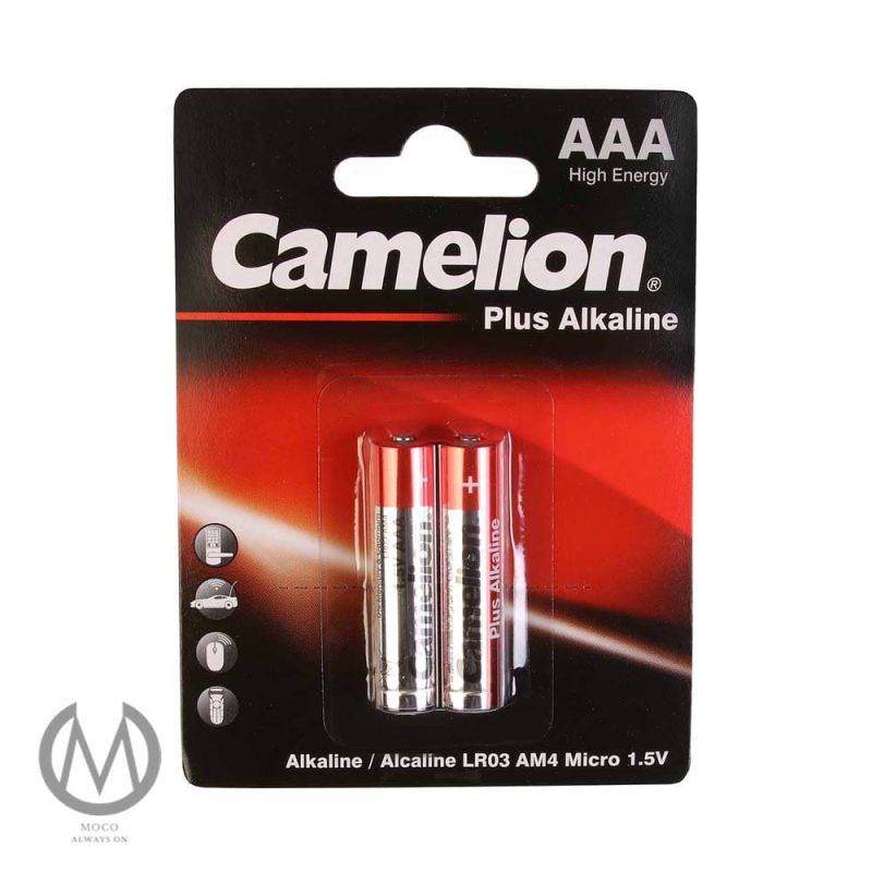 باتری نیم قلمی کملیون مدل Plus Alkaline بسته 2 عددی