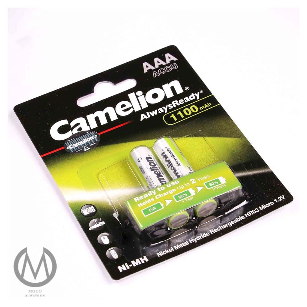 باتری نیم قلمی قابل شارژ کملیون مدل Always Ready با ظرفیت 1100 میلی آمپر بسته 2 عددی - تصویر 3