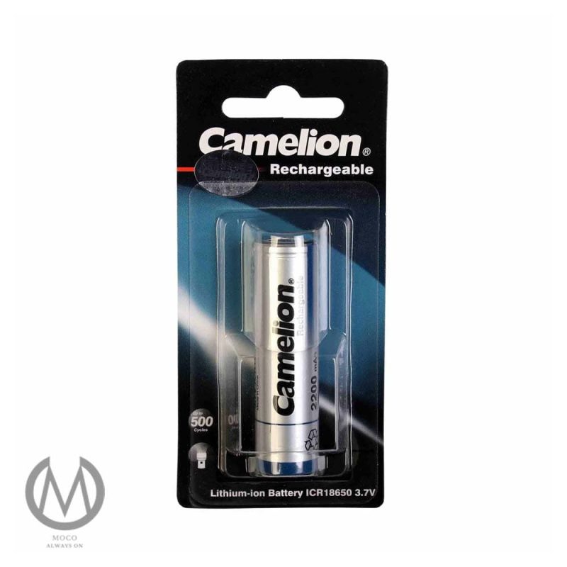 باتری لیتیوم-یون قابل شارژ کملیون کد ICR-18650 ظرفیت 2200 میلی آمپرساعت