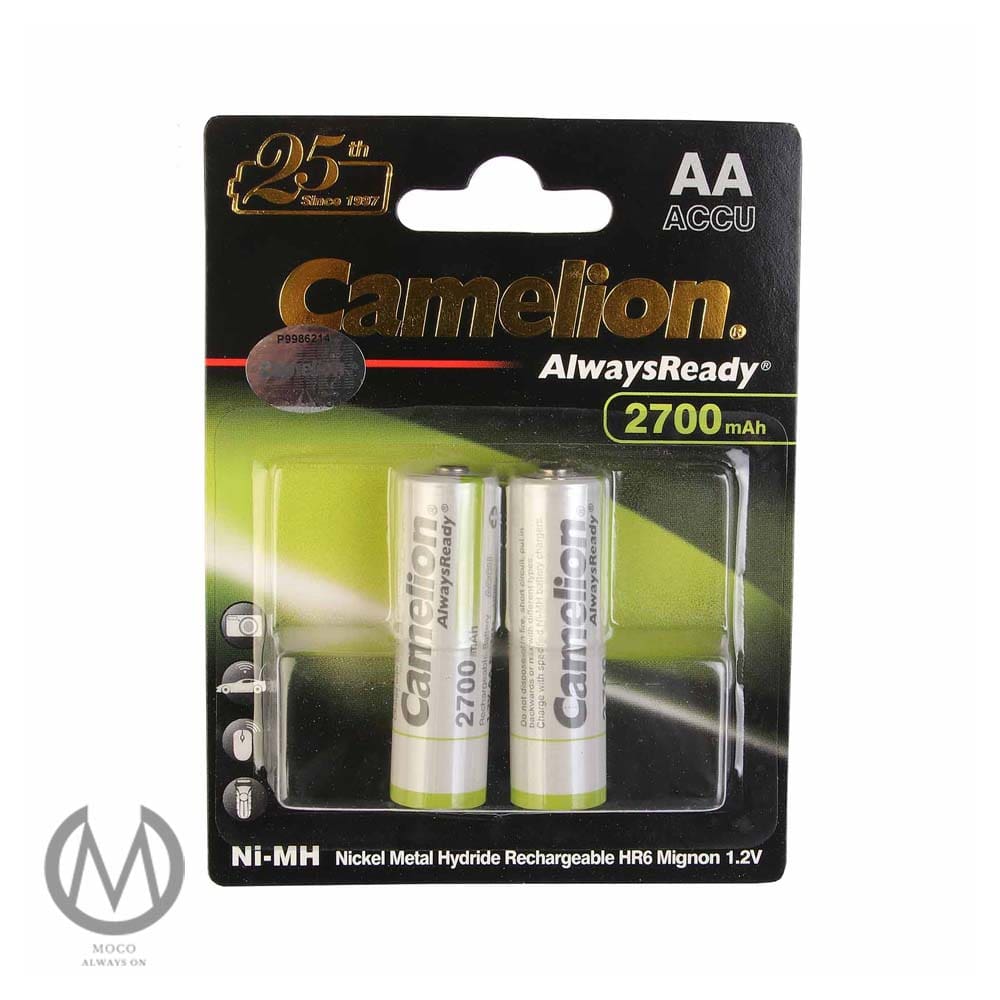 باتری قلمی قابل شارژ کملیون مدل Always Ready با ظرفیت 2700 میلی آمپر بسته 2 عددی